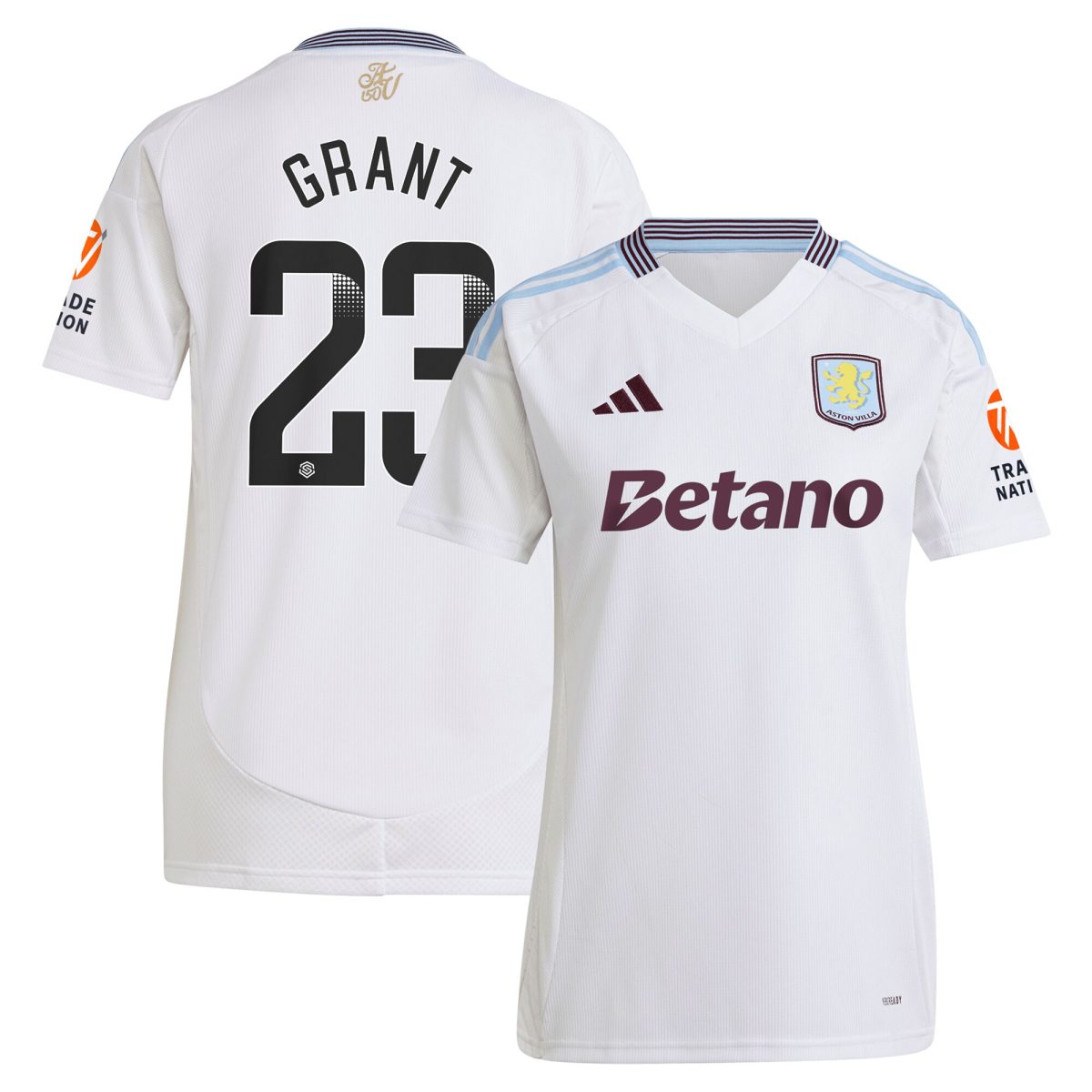 aston villa wsl away shirt 2024-25 – womens with grant 23 printing Collection – Aston Villa Fan Shop Official Gear Collection - Aston Villa Fan Shop Official Gear