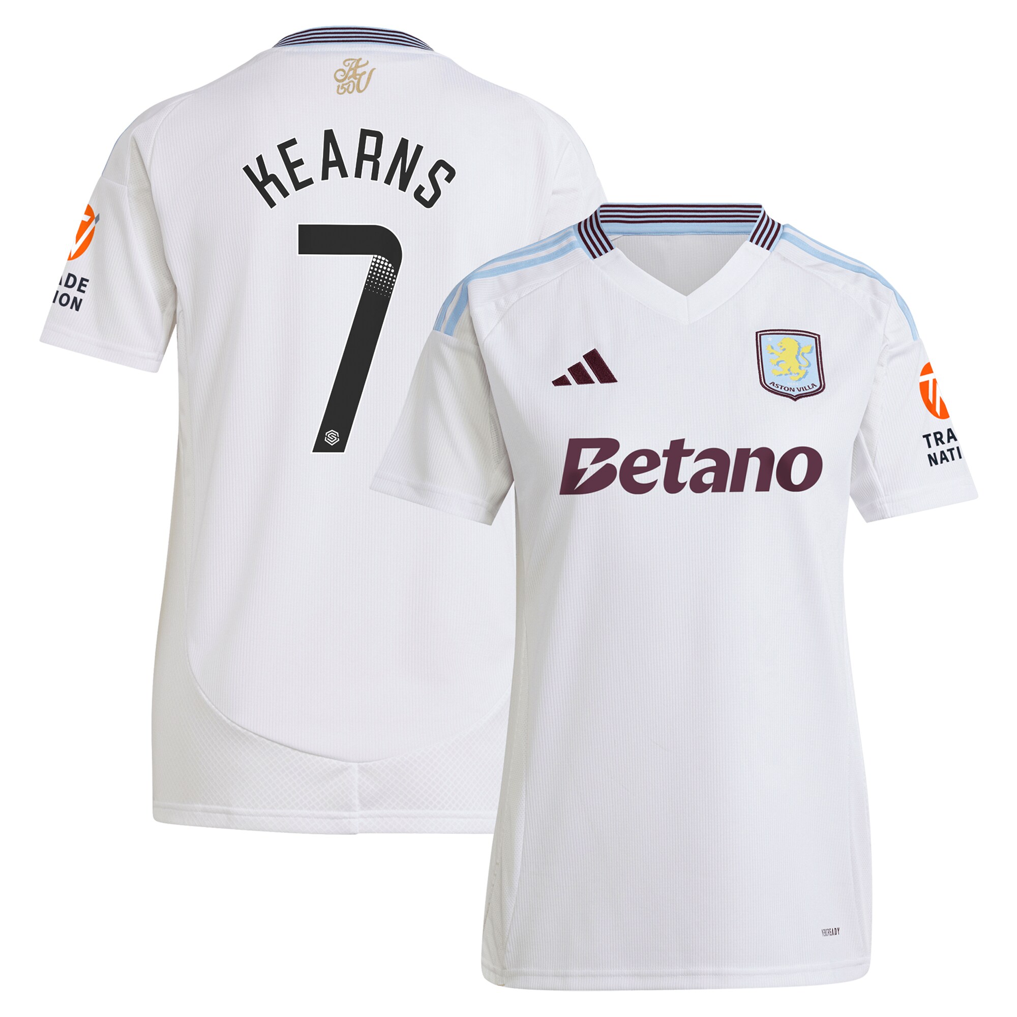 aston villa wsl away shirt 2024-25 – womens with kearns 7 printing Collection – Aston Villa Fan Shop Official Gear Collection - Aston Villa Fan Shop Official Gear