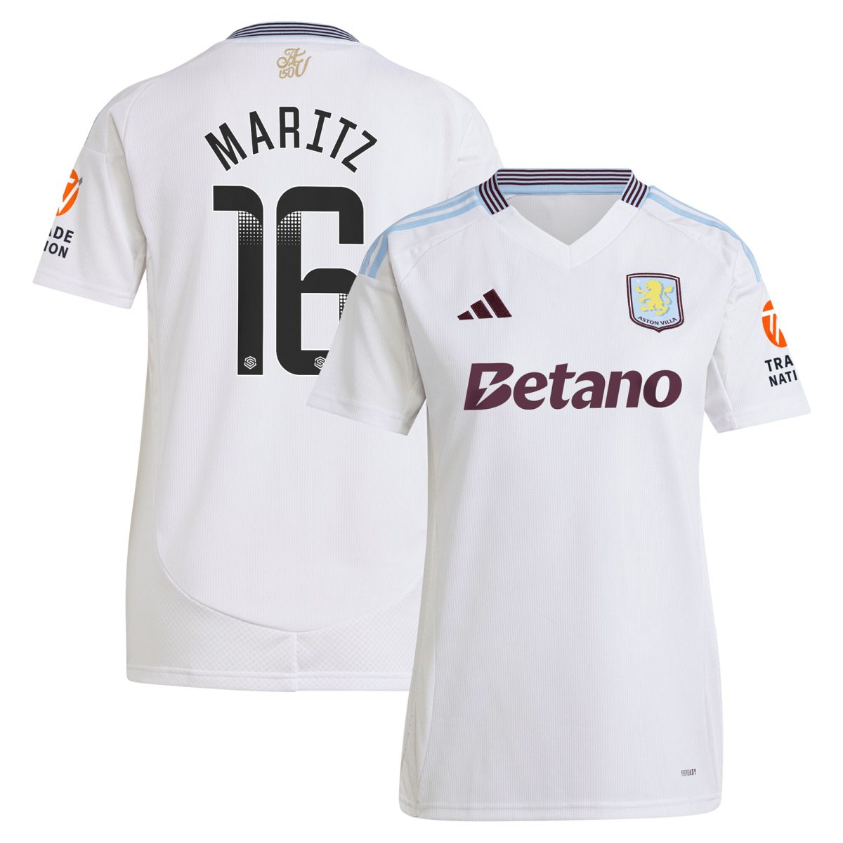 aston villa wsl away shirt 2024-25 – womens with maritz 16 printing Collection - Aston Villa Fan Shop Official Gear