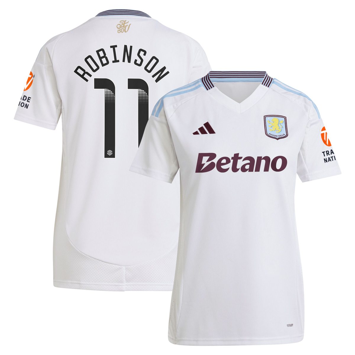 aston villa wsl away shirt 2024-25 – womens with robinson 11 printing Collection – Aston Villa Fan Shop Official Gear Collection - Aston Villa Fan Shop Official Gear
