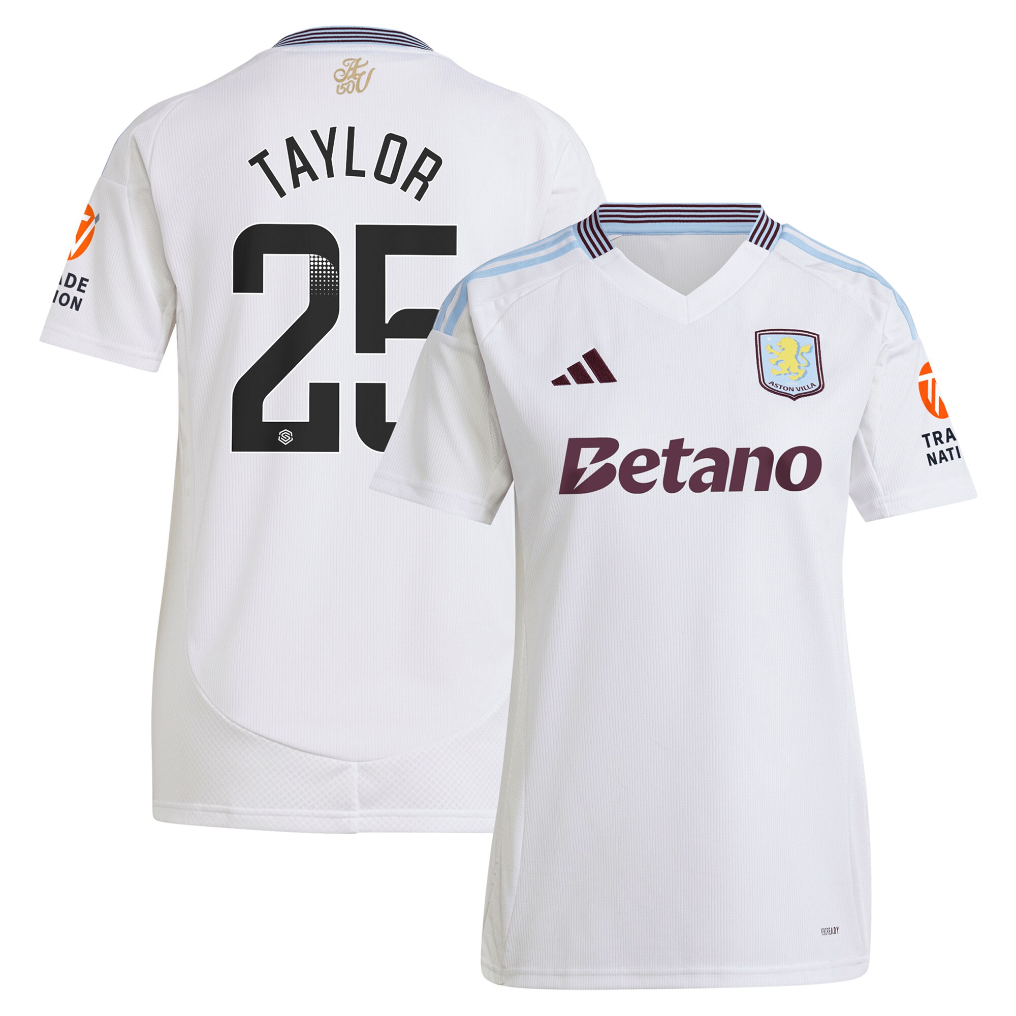 aston villa wsl away shirt 2024-25 – womens with taylor 25 printing Collection – Aston Villa Fan Shop Official Gear Collection - Aston Villa Fan Shop Official Gear