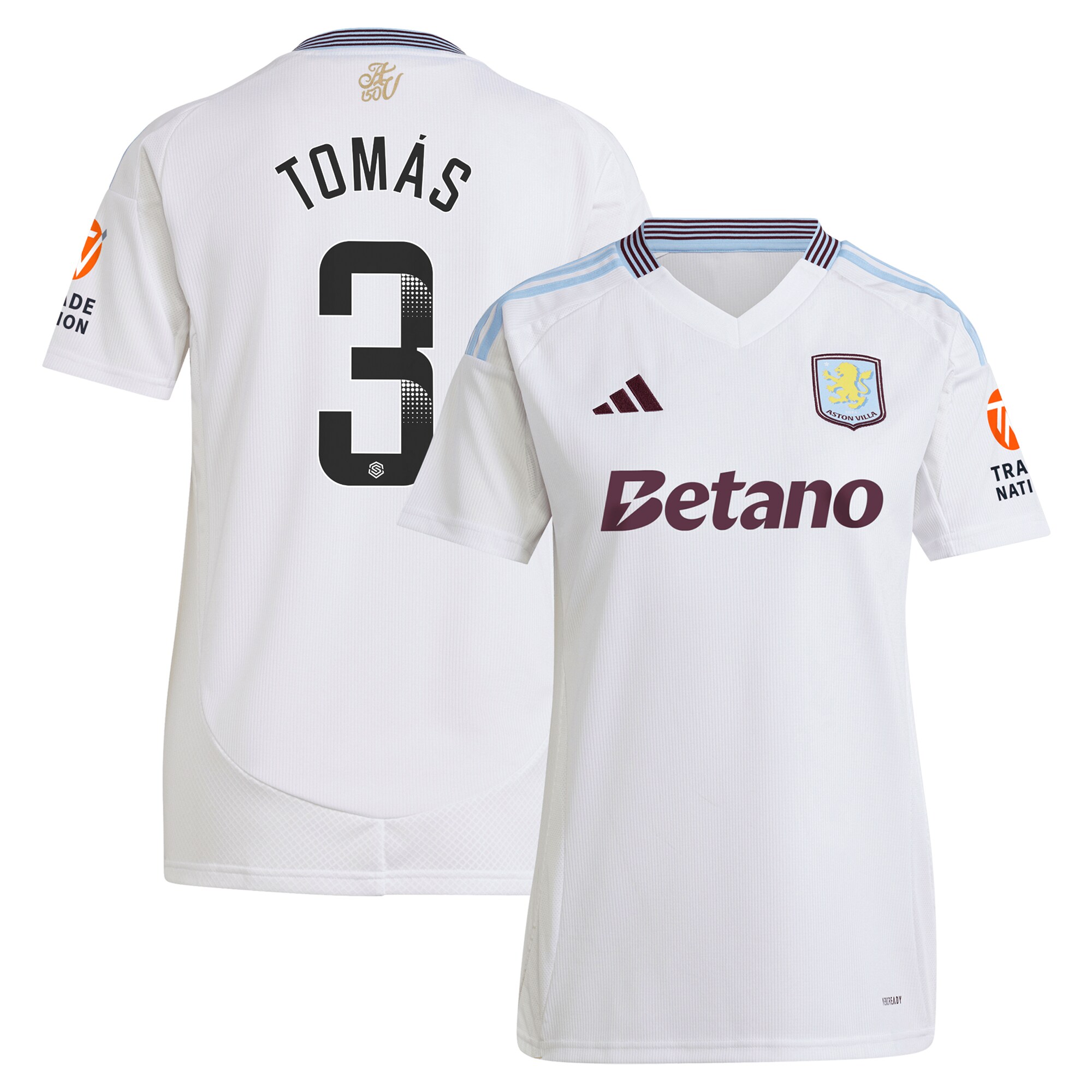 aston villa wsl away shirt 2024-25 – womens with tomás 3 printing Collection – Aston Villa Fan Shop Official Gear Collection - Aston Villa Fan Shop Official Gear